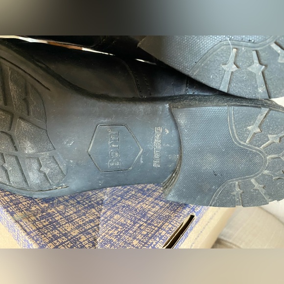 Born Shoes Born Neon Lace Up Combat Boot Black Leather, Sz 7.5 - Picture 9 of 10